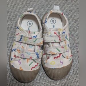 Cat & Jack Multicolor Patterned Kids Sneakers girls Size 8